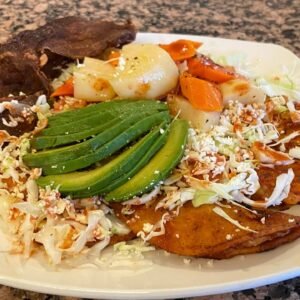 Enchiladas con Cecina