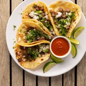 Taco de Arrachera c/Queso